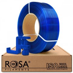 ReFill ROSA3D / PCTG / MODRÁ TRANSPARENTNÍ / 1,75 mm / 1 kg