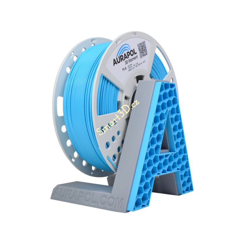 Filament AURAPOL / PLA / SVĚTLE MODRÁ / 1,75 mm / 1 kg.