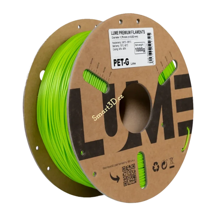 Filament LUME / PETG / LIME / 1,75 mm / 1 kg