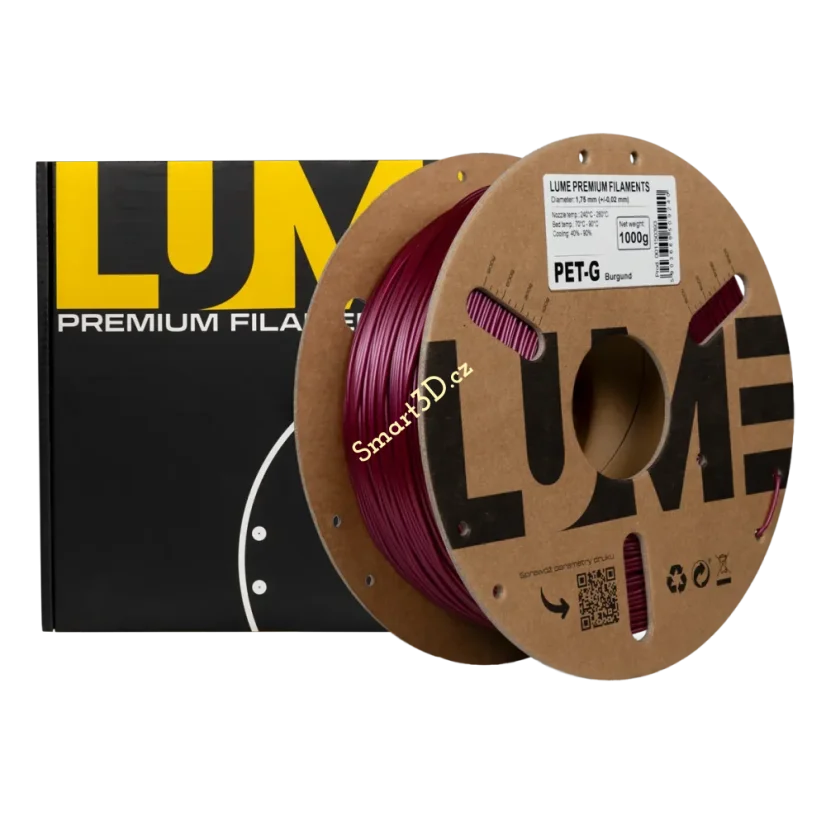 Filament LUME / PETG / BURGUNDY / 1,75 mm / 1 kg