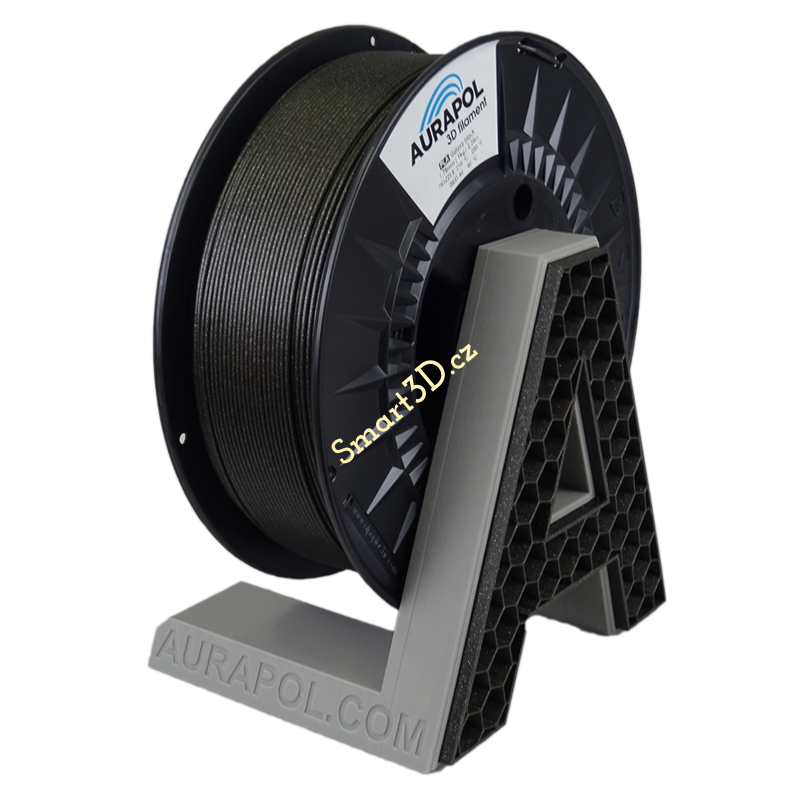 Filament AURAPOL / PETG / ČERNÁ  "GALAXY" / 1,75 mm / 1 kg.