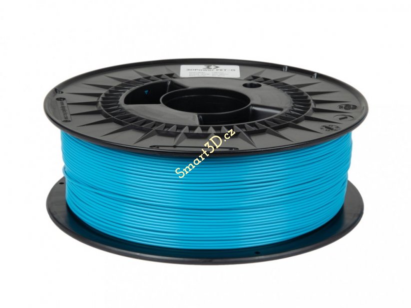 Filament 3D POWER / Basic PETG / SVĚTLE MODRÁ / 1,75 mm / 1 kg.