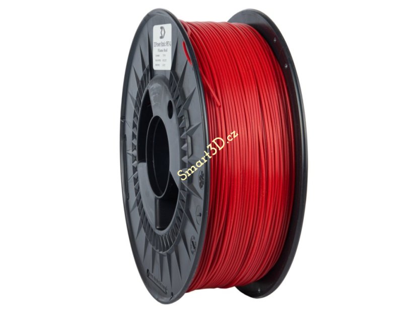 Filament 3D POWER / Basic PETG / ČERVENÁ "FLAME" / 1,75 mm / 1 kg.