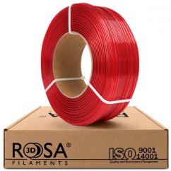 ReFill ROSA3D / PETG Standard HS / ČERVENÁ TRANSPARENTNÁ / 1,75 mm / 1 kg