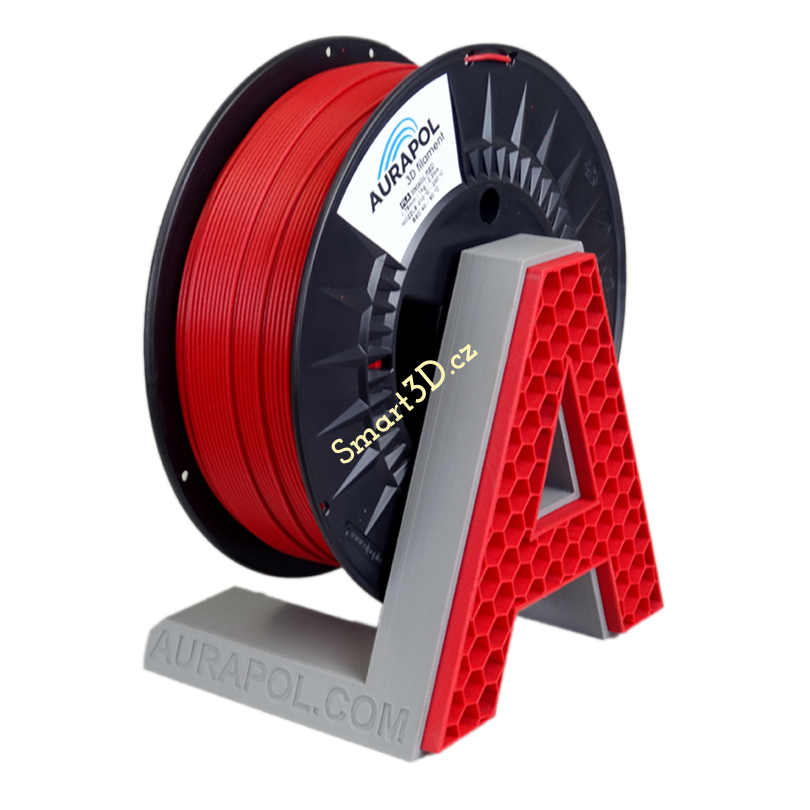 Filament AURAPOL / PLA / METALLIC RED / 1,75 mm / 1 kg.
