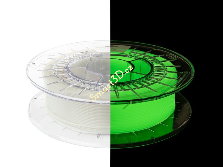 Filament SPECTRUM / PLA SPECIAL / SVÍTÍCÍ VE TMĚ - ZELENÁ / 1,75 mm / 0,5 kg.