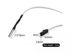 3 mm válečkový termistor pro tiskárny Průša