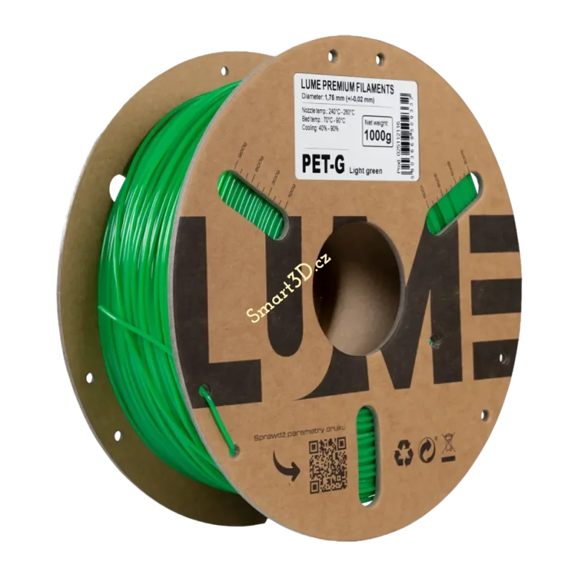 Filament LUME / PETG / LIGHT GREEN / 1,75 mm / 1 kg