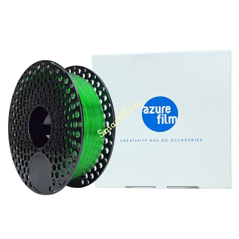 Filament AzureFilm / PETG / ZELENÁ TRANSPARENTNÍ / 1,75 mm / 1 kg.
