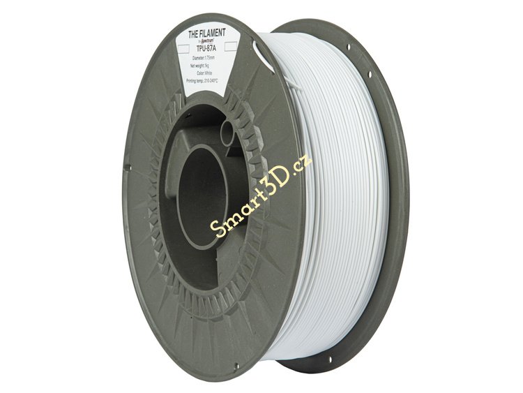 Filament TheFilament / TPU-87A / WHITE / 1,75 mm / 1 kg
