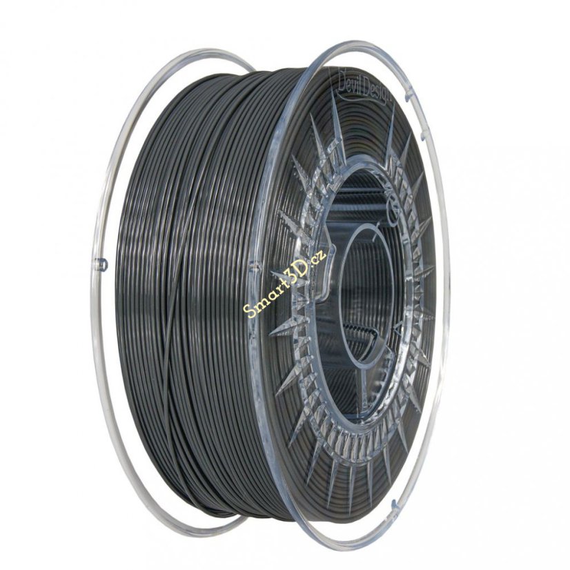 Filament DEVIL DESIGN / PETG / TMAVĚ ŠEDÁ / 1,75 mm / 1 kg.