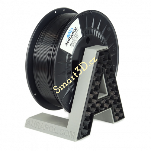 Filament AURAPOL / ASA / GRAFITOVĚ ČERNÁ / 1,75 mm / 850g.