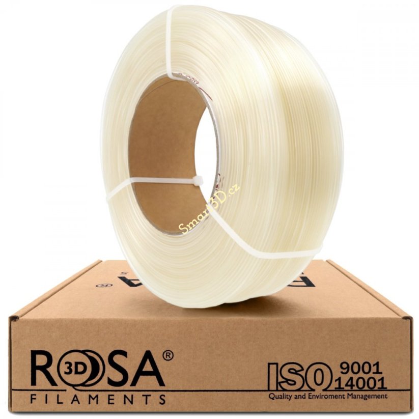 ReFill ROSA3D / PLA Starter / NATURAL TRANSPARENT / 1,75 mm / 1 kg