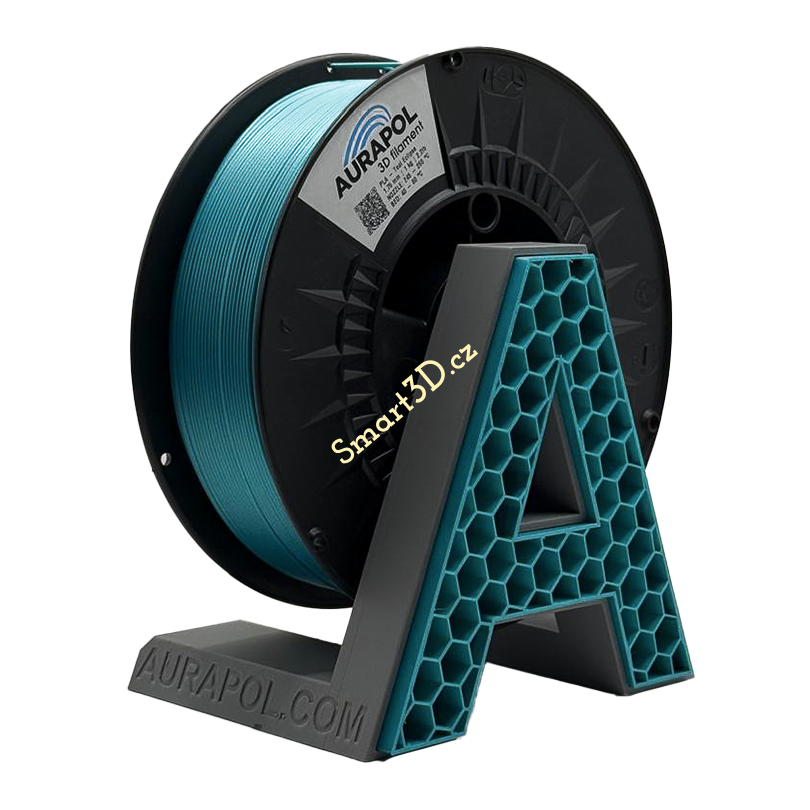 Filament AURAPOL / PLA / TEAL ECLIPSE / 1,75 mm / 1 kg.