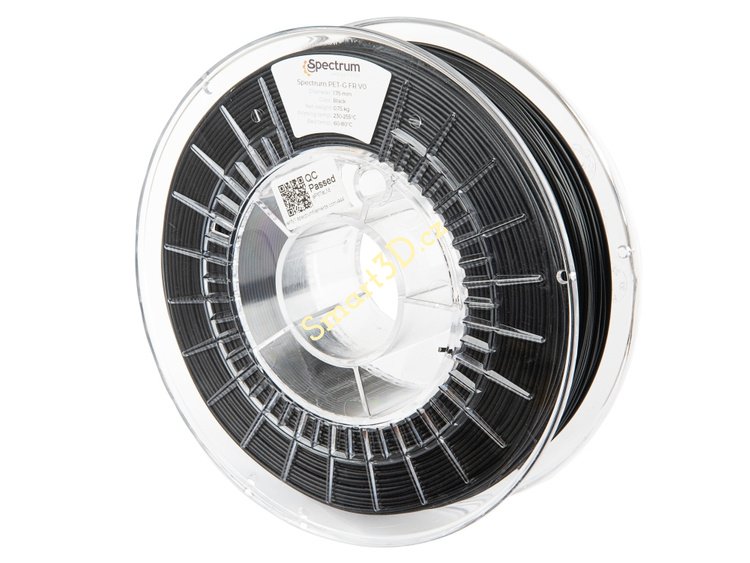 Filament SPECTRUM / PETG / FR V0 / ČIERNA / 1,75 mm / 0,75 kg