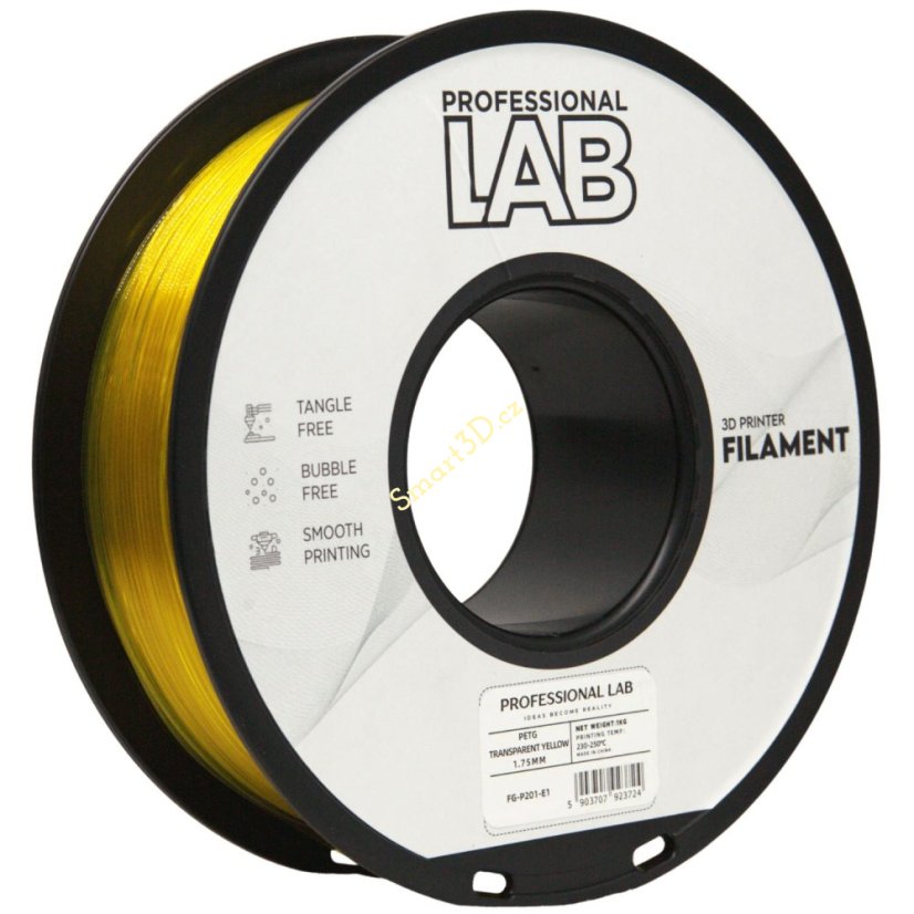 Filament Professional LAB / PETG / TRANSPARENT YELLOW / 1,75 mm / 1 kg