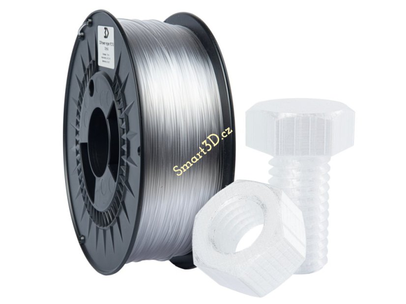 Filament 3D POWER / Hyper PCTG / TRANSPARENTNÍ "CRYSTAL" / 1,75 mm / 1 kg.
