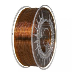 Filament DEVIL DESIGN / PETG / AMBER TRANSPARENT / 1,75 mm / 1 kg.