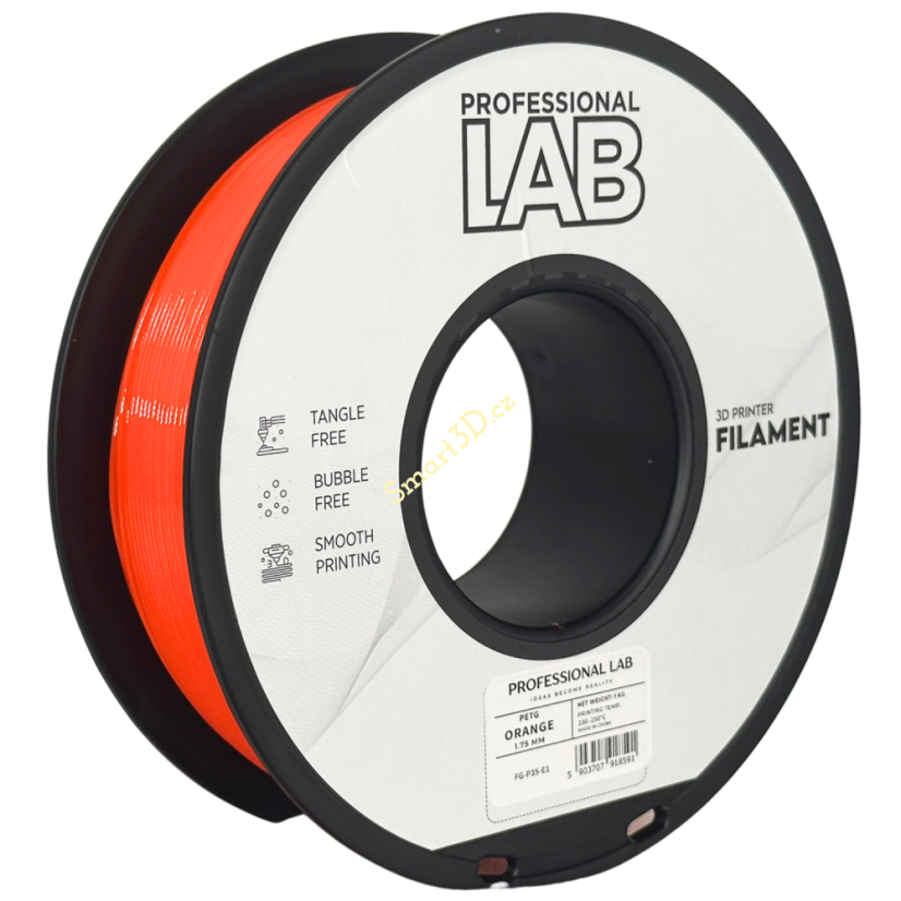 Filament PROFESSIONAL LAB / PETG / ORANŽOVÁ / 1,75 mm / 1 kg