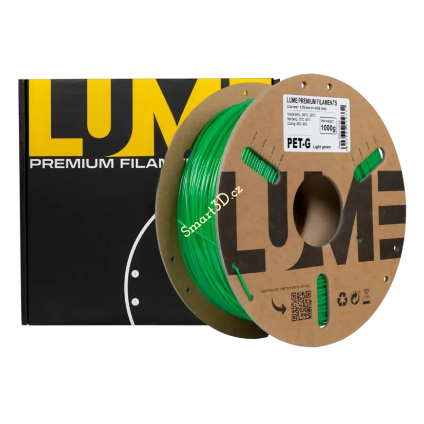 Filament LUME / PETG / LIGHT GREEN / 1,75 mm / 1 kg