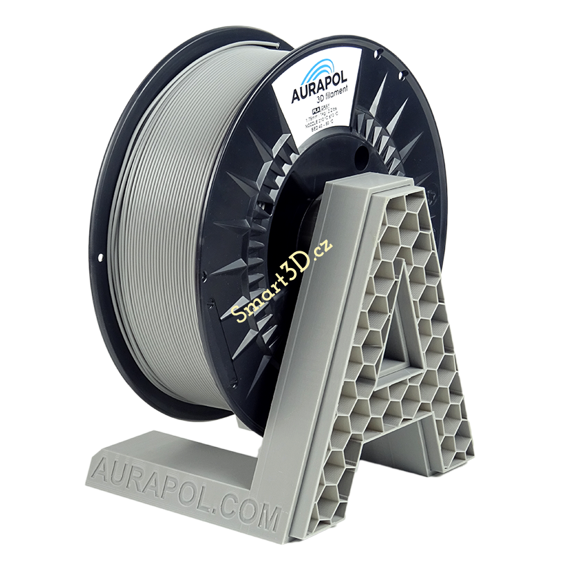 Filament AURAPOL / PLA / ŠEDÁ / 1,75 mm / 1 kg.