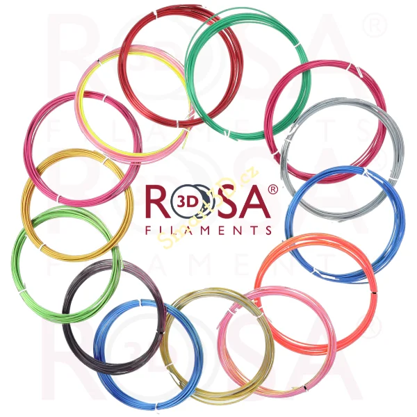 3D PEN PACK ROSA3D / PLA / DUAL COLOURS / 1,75 mm / 14 x 5m