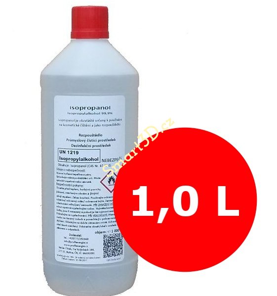IPA Isopropylalkohol 1 L - čistič na 3D podložky a SLA tiskárny