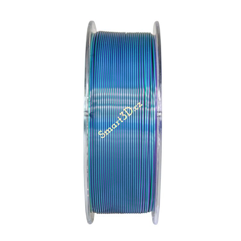 Filament DEVIL DESIGN / PLA SILK DUAL / STUDENĚ ZELENÁ + FIALOVÁ / 1,75 mm / 1 kg.