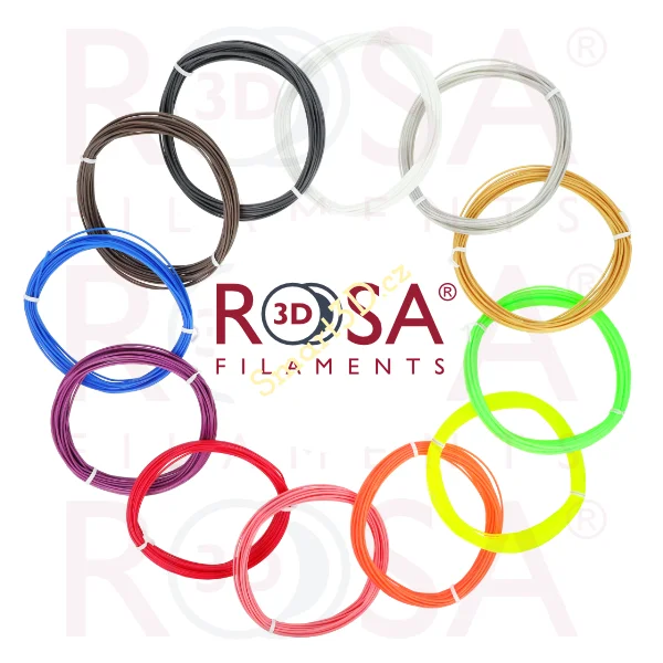 3D PEN PACK ROSA3D / PLA / SPECIAL COLOURS / 1,75 mm / 12 x 10m