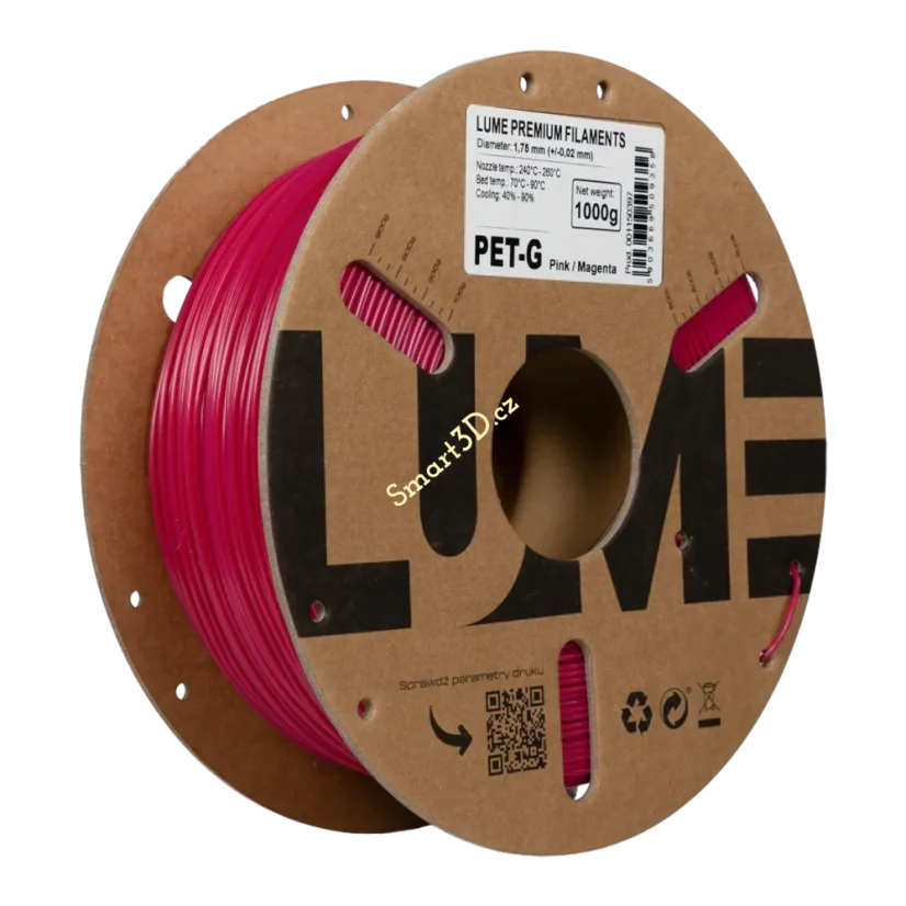 Filament LUME / PETG / PINK-MAGENTA / 1,75 mm / 1 kg