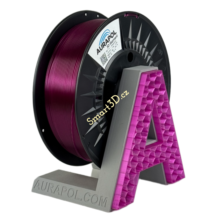 Filament AURAPOL / PETG / DRAGONFRUIT TRANSPARENT / 1,75 mm / 1 kg.
