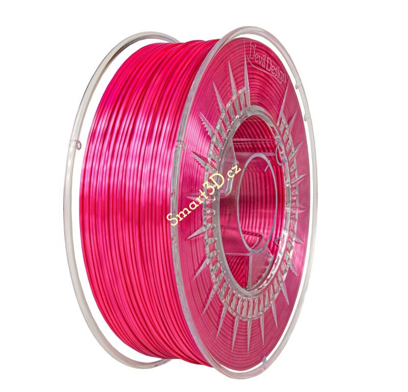 Filament DEVIL DESIGN / PLA SILK / PERLEŤOVĚ RŮŽOVÁ / 1,75 mm / 1 kg.