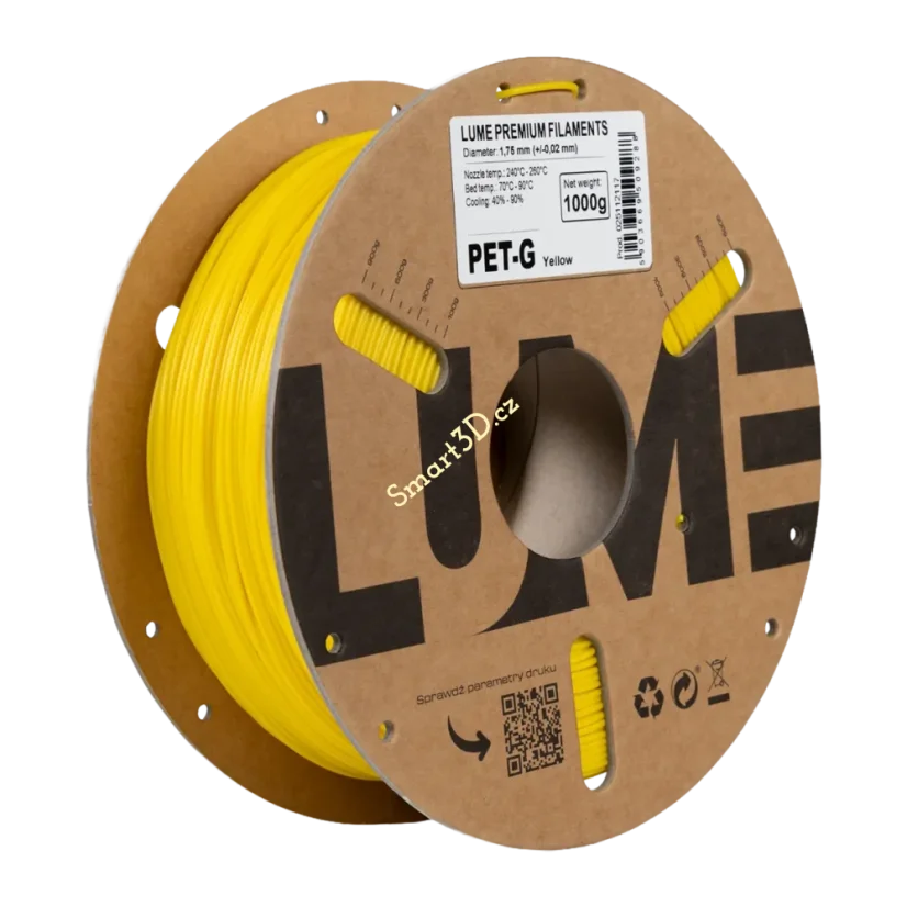 Filament LUME / PETG / YELLOW / 1,75 mm / 1 kg