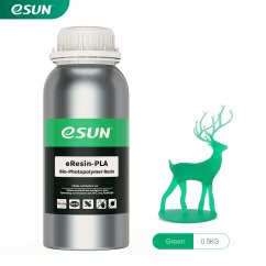 eSUN eResin PLA - bio pryskyřice 0,5kg - zelená / green