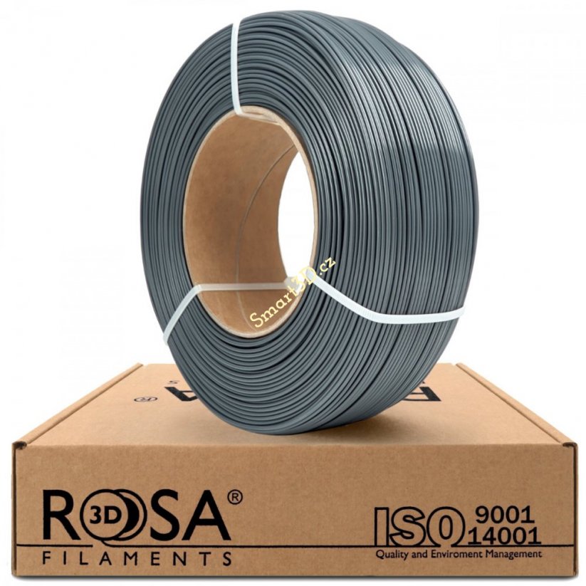 ReFill ROSA3D / PETG Standard / ŠEDÁ / 1,75 mm / 1 kg