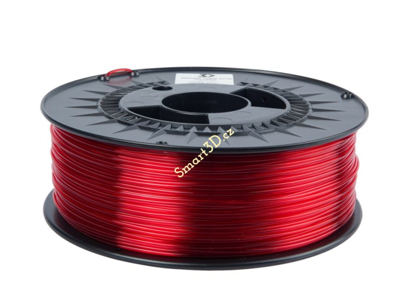 Filament 3D POWER / Hyper PCTG / ČERVENÁ  "CRYSTAL" / 1,75 mm / 1 kg.
