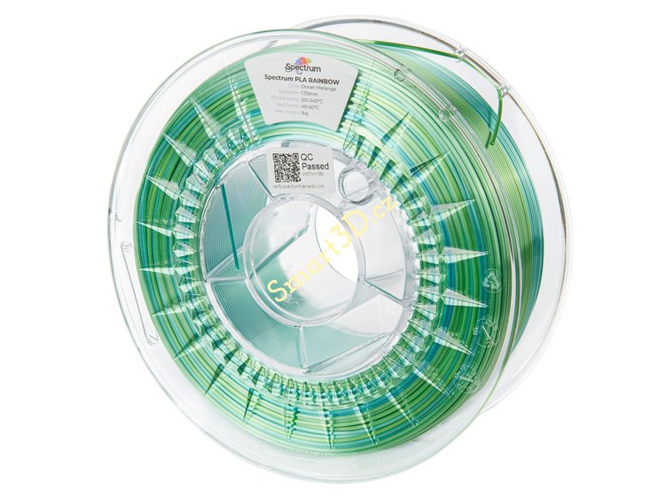 Filament SPECTRUM / PLA SILK RAINBOW / OCEAN MELANGE / 1,75 mm / 1 kg