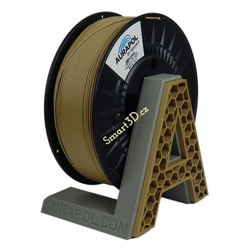 Filament AURAPOL / PLA WOOD / BAMBOO / 1,75 mm / 1 kg.