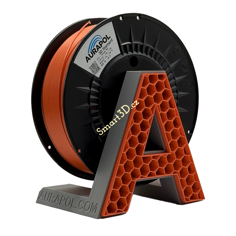 Filament AURAPOL / PLA / VINTAGE RED / 1,75 mm / 1 kg.