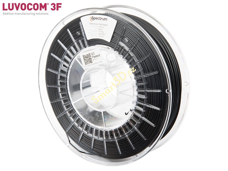 Filament SPECTRUM / NYLON PA6 / NEAT / BLACK / 1,75 mm / 0,75 kg
