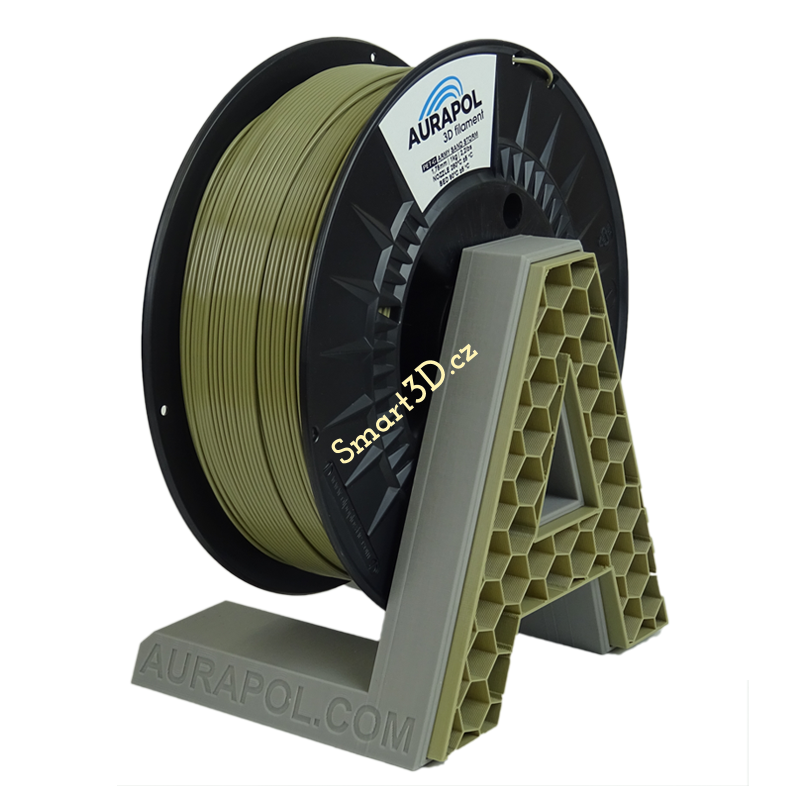 Filament AURAPOL / PETG / ARMY PÍSKOVÁ "STORM" / 1,75 mm / 1 kg.