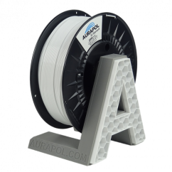Filament AURAPOL / PETG / BÍLÁ / 1,75 mm / 1 kg.