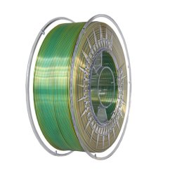Filament DEVIL DESIGN / PLA SILK DUAL / STUDENĚ ZELENÁ + ZLATÁ / 1,75 mm / 1 kg.
