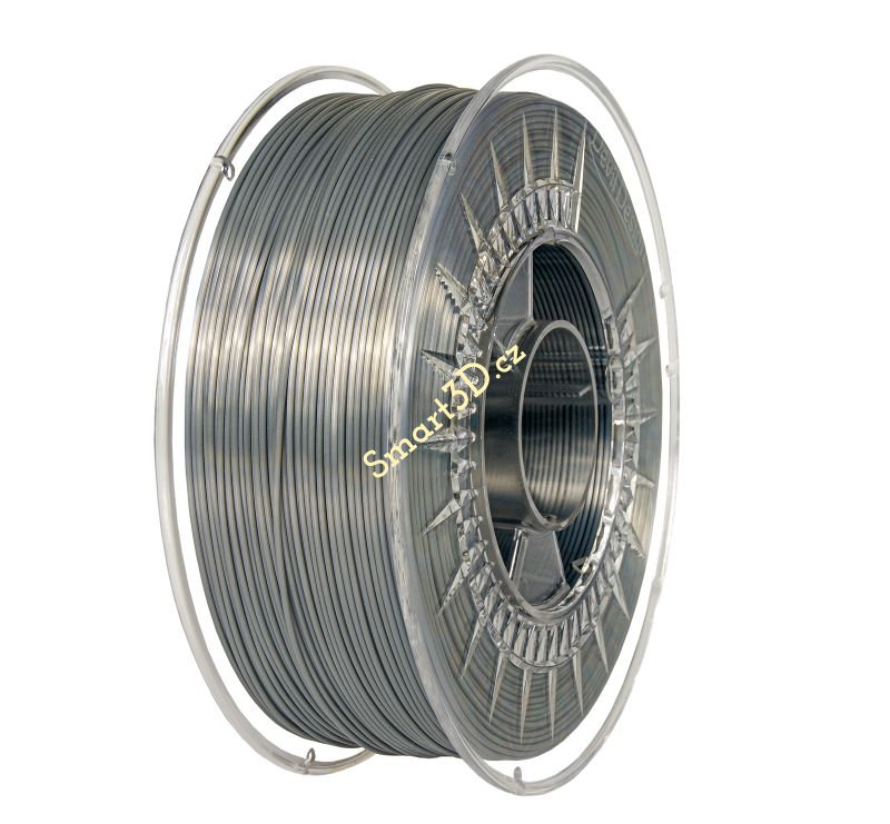 Filament DEVIL DESIGN / PLA SILK / SILVER / 1,75 mm / 1 kg.