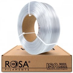 ReFill ROSA3D / PETG Standard / TRANSPARENTNÍ / 1,75 mm / 1 kg