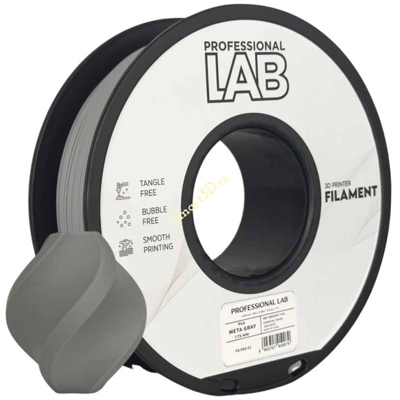Filament PROFESSIONAL LAB / PLA META / GRAY / 1,75 mm / 1 kg
