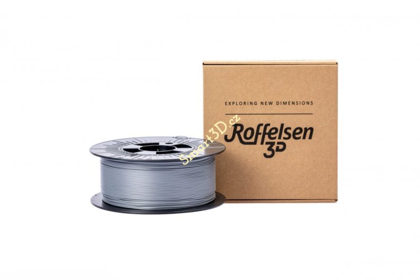 Filament Roffelsen3D / PLA / KOVOVĚ ŠEDÁ / 1,75 mm / 1 kg