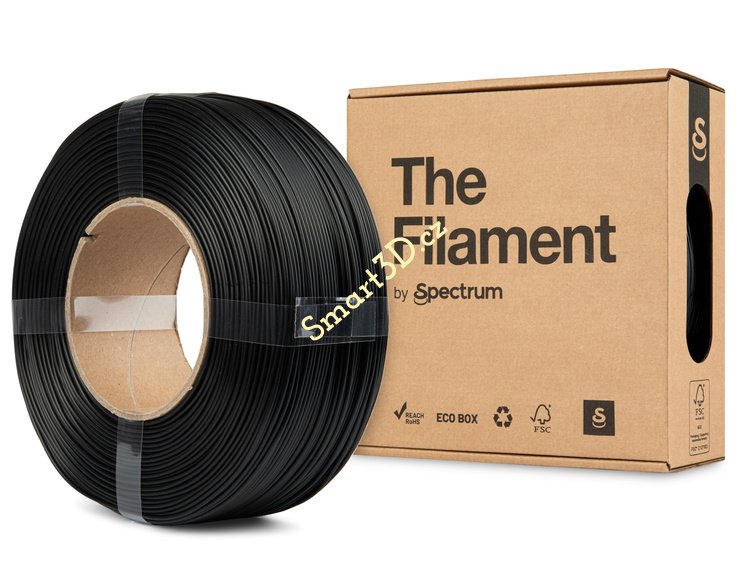 ReFill TheFilament / PLA Lite / ČERNÁ / 1,75 mm / 1 kg