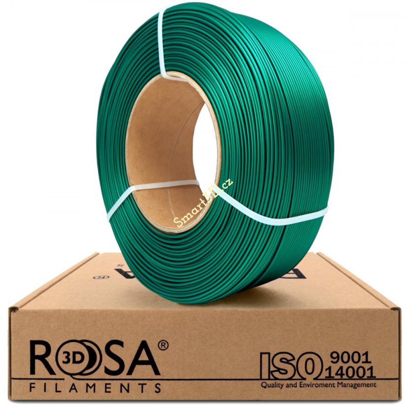 ReFill ROSA3D / PLA Starter / SATÉNOVĚ ZELENÁ "EMERALD" / 1,75 mm / 1 kg
