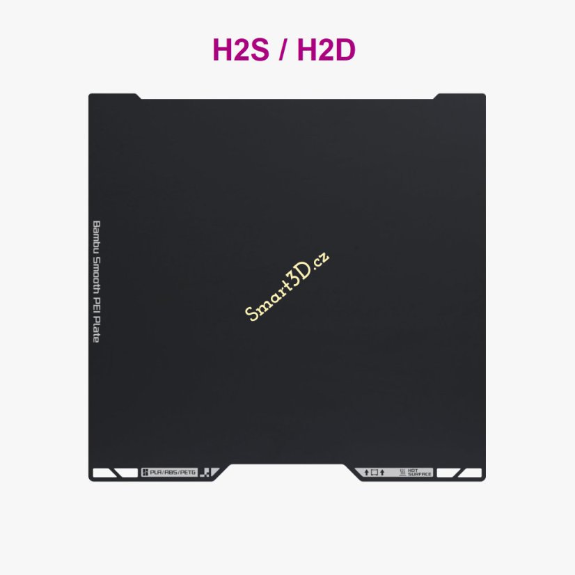 Bambu Lab hladký PEI plát pro H2S / H2D